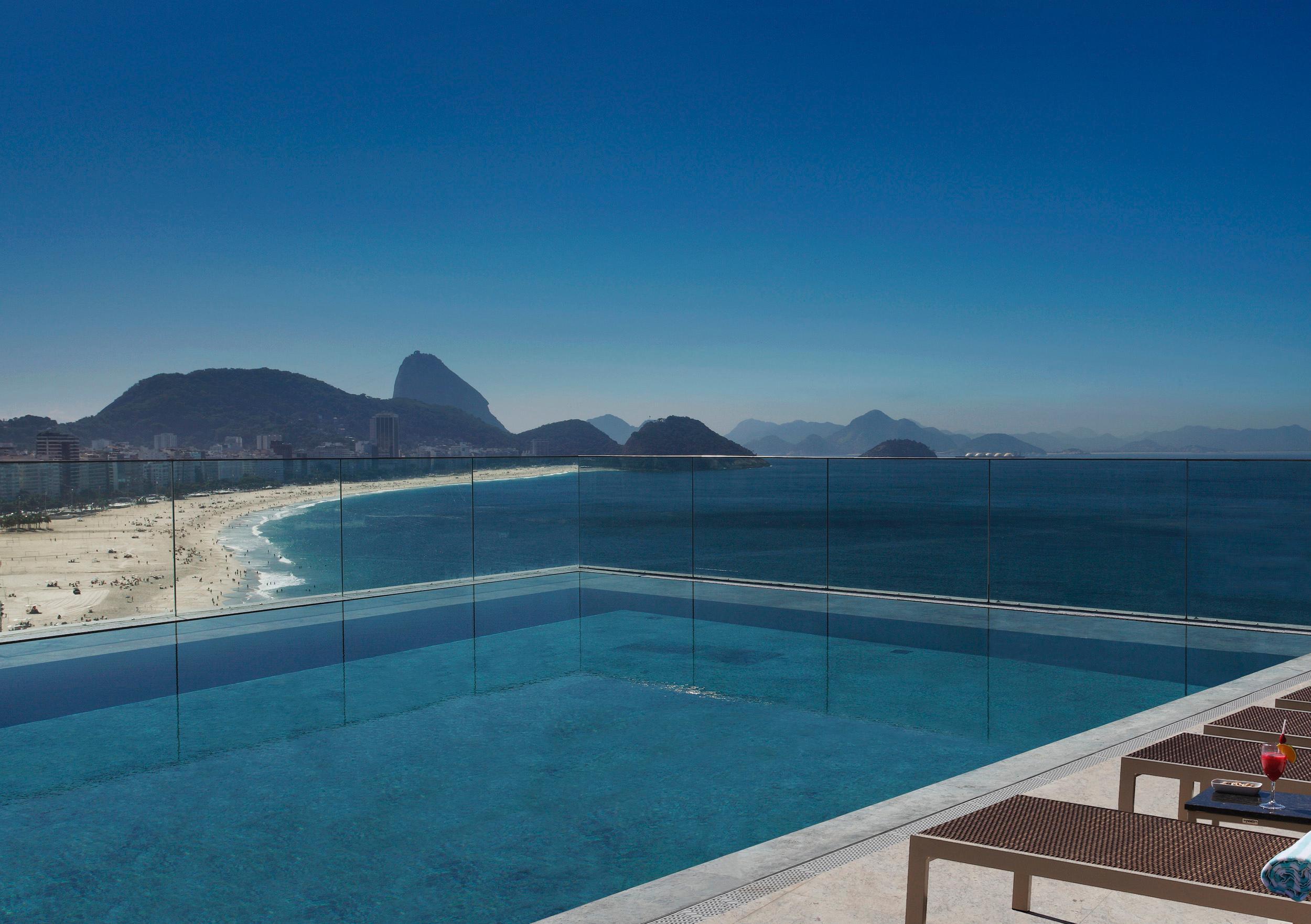 Miramar By Windsor Copacabana Rio de Janeiro Eksteriør billede View of the Atlantic Ocean from the hotel